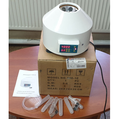 Центрифуга лабораторная 800-1Е (цифровая, 4000 об/мин, 6*20мл, таймер, 1790g)