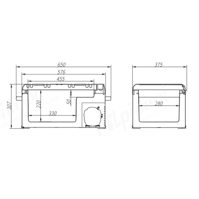 Автохолодильник компрессорный Alpicool C25 (25л., -20...+20 С, 12/24/220V)