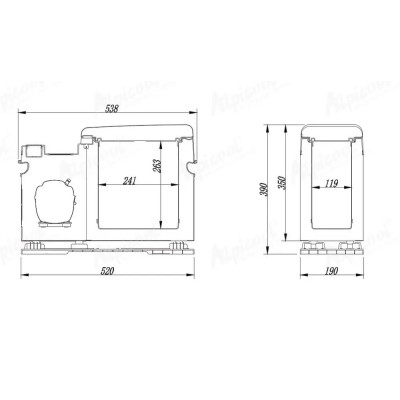 Автохолодильник компрессорный (подлокотник) Alpicool CF8 (8л., -15...+20 С, 12/24 V)