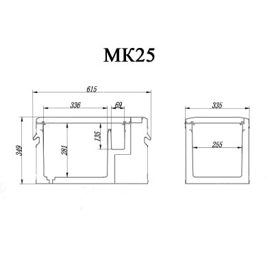 Автохолодильник компрессорный Alpicool MK25 (25л., -20...+20 С, 12/24 / 220V)