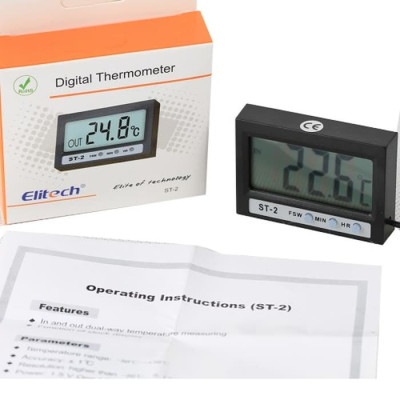 Термометр цифровой Elitech ST-2 (-50...+70 °C) с двумя датчиками температуры