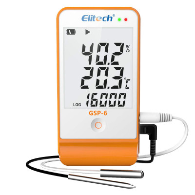 Регистратор температуры и влажности Elitech GSP-6 с выносным датчиком (память 16000, ПО)