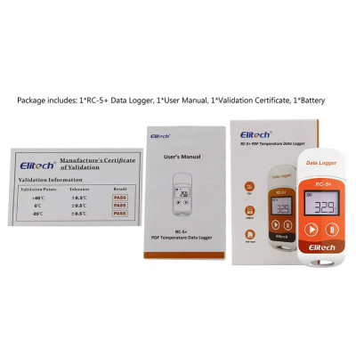 Регистратор температуры Elitech RC-5+ (-30...+70 °C, память 32000, PDF)