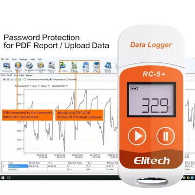 Регистратор температуры Elitech RC-5+ (-30...+70 °C, память 32000, PDF)