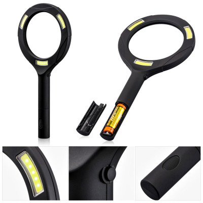 Ручная лупа с LED подсветкой Magnifier LР-001 (3х кратная, 250 Lumen)
