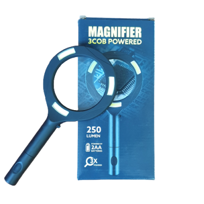 Ручная лупа с LED подсветкой Magnifier LР-001 (3х кратная, 250 Lumen)