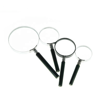Ручная лупа Magnifying Glass 100мм (3х кратная, металлическая обечайка)