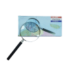 Ручная лупа Magnifying Glass 90мм (3х кратная, металлическая обечайка)