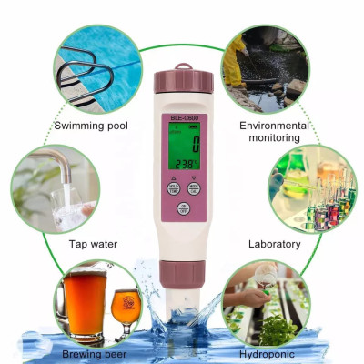 Комбінований BLE-С600 7в1 PH/TDS/EC/ORP/SALINITY/SG/TEMP (cмарт bluetooth)
