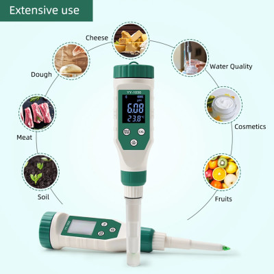 pH-метр YY-1030 bluetooth (c острым электродом для молока, кремов, мяса, сыра, почвы)
