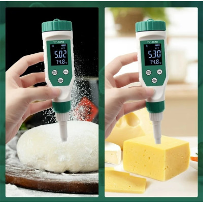 pH-метр YY-1030 bluetooth (c острым электродом для молока, кремов, мяса, сыра, почвы)