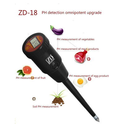  Универсальный рН-метр ZD-18 (для почвы, фруктов, овощей, мяса, сыра и др. полутвердых сред)