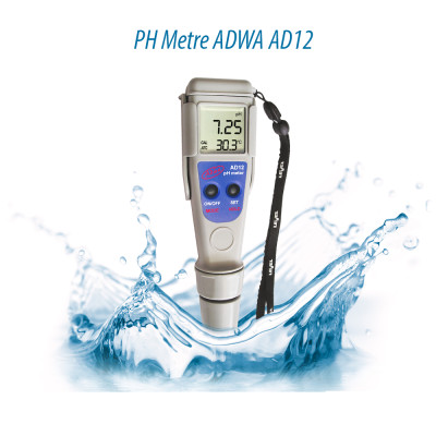 Влагозащищённый pН-метр Adwa AD12 (0,01 рН, -2...+16 pH, АТС, автоматическая калибровка)