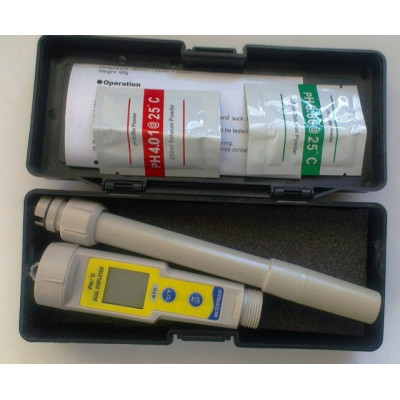 pН-метр PH-035L (0-14 pH) с удлинённым сменным электродом - 21 см, АТС, IP65
