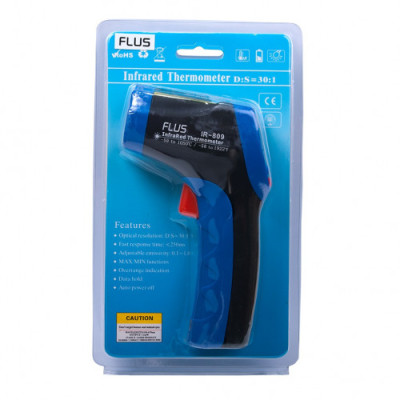 Пирометр Flus IR-809 (-50…+1050 ºC, DS - 30:1, EMS 0.1-1)