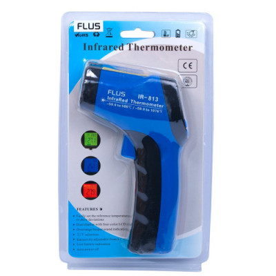 Пирометр Flus IR-813 (-50…+550 °C, 13:1, EMS: 0.1-1)