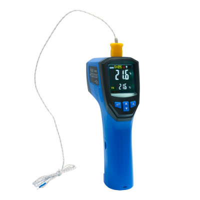 Пірометр FLUS IR-833 (-50...+900 ºC, DS - 30:1, EMS: 0,1-1) з термопарою К-типу (-50℃ до +1370℃)