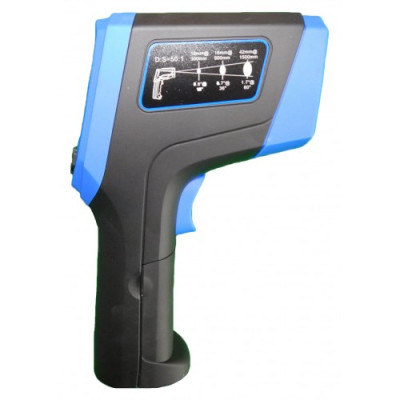 Пирометр FLUS IR-867 (-50...+1180 °C, DS - 50:1, EMS: 0.1-1) с термопарой К-типа (-50℃ до +1370℃), картой памяти, ПО