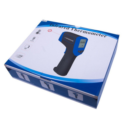 Пирометр FLUS IR-868 (-50…+1380, 50:1, 0.1-1) с термопарой К-типа (-50℃ до +1370℃), USB и SD-картой 