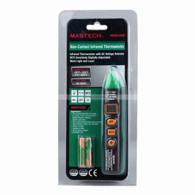 Пирометр Mastech MS6580 (-20...+300 ºC, DS - 4:1, EMS: 0.95)
