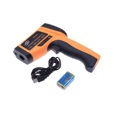 Пирометр Benetech GM1651 (-30...+1650 °C, DS - 50:1, EMS: 0.1-1) ПО, Кейс