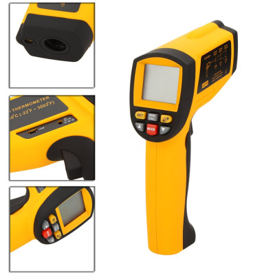 Пирометр Benetech GM1651 (-30...+1650 °C, DS - 50:1, EMS: 0.1-1) ПО, Кейс