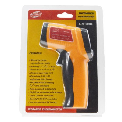 Пирометр Benetech GM300E (-50...+420 °C, DS - 12:1, EMS: 0.1-1)