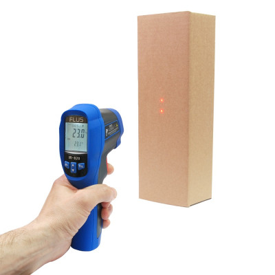 Пирометр Flus IR-820 (-30...+500 °C, 13:1, EMS: 0.1-1) с термопарой К-тип (-50~1370 °C)  
