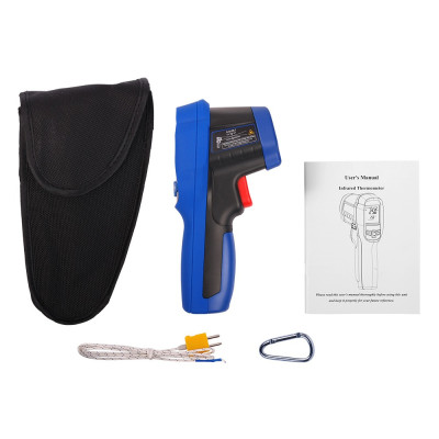 Пирометр  Flus IR-822 (-50...+1050°C, 30:1, EMS: 0,1-1) с термопарой К-тип (-50℃ до +1370℃)