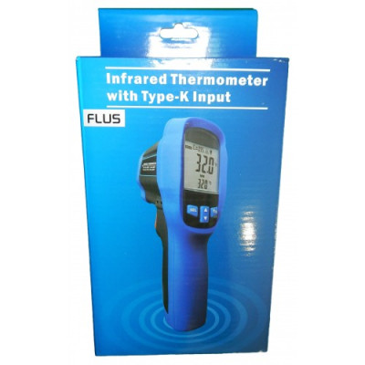 Пирометр  Flus IR-822 (-50...+1050°C, 30:1, EMS: 0,1-1) с термопарой К-тип (-50℃ до +1370℃)