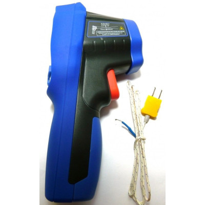Пирометр Flus IR-823 (-50...+1350 °C, 30:1, 0.1-1.0) с термопарой К-тип (-50℃ до +1370℃)