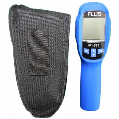 Пирометр Flus IR-823 (-50...+1350 °C, 30:1, 0.1-1.0) с термопарой К-тип (-50℃ до +1370℃)