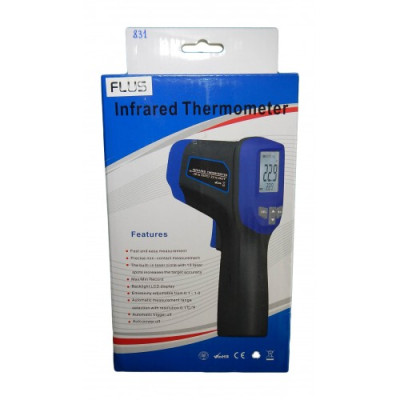 Пирометр Flus IR-831 (-30...+1350 °C, DS - 30:1, EMS: 0,1-1)