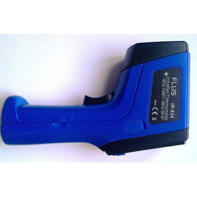 Пірометр FLUS IR-834 (-50...+1100 ºC, DS - 30:1, EMS: 0,1-1) з термопарою К-типу (-50℃ до +1370℃)
