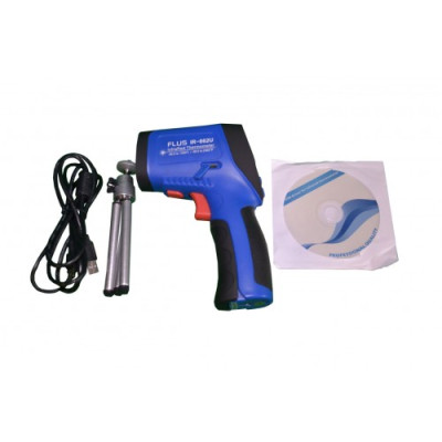 Пирометр Flus IR-862 U (-50...+1350 °C, 50:1, 0.1-1.00) ПО, Кейс