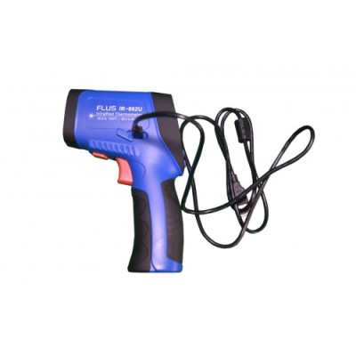 Пирометр Flus IR-862 U (-50...+1350 °C, 50:1, 0.1-1.00) ПО, Кейс