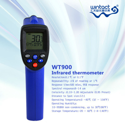 Пирометр Wintact WT900 (-50...+900 ºC, DS - 12:1, EMS: 0.1-1)