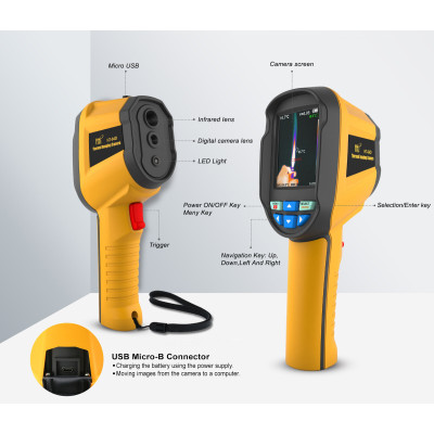 Тепловизор Xintest HT-04D (160×120, 400°C) для энергоаудита
