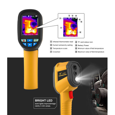 Тепловизор Xintest HT-04D (160×120, 400°C) для энергоаудита