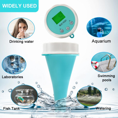 Тестер хлора для бассейна 6в1 BLE-YC01 Chlorine/pH/TDS/EC/ORP/TEMP (хлорометр)