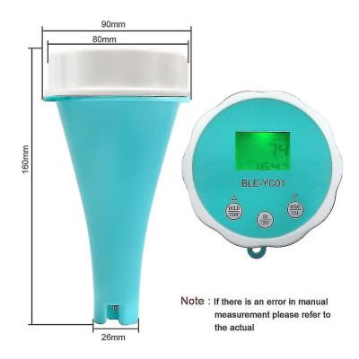 Тестер хлора для бассейна 6в1 BLE-YC01 Chlorine/pH/TDS/EC/ORP/TEMP (хлорометр)