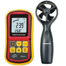 Анемометр с выносной крыльчаткой Benetech GM8901 (0,3 - 45м/с; 0 - 45ºC) пыле-влагозащищённый корпус
