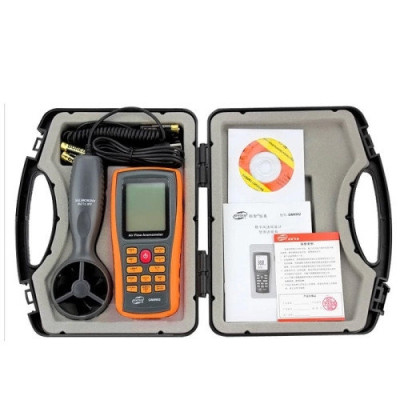 Анемометр с выносной крыльчаткой Benetech GM8902 (0,3 - 45 м/с; 0 - 45 ºC; 0 - 999900 m3/min, USB, память 50 шт)
