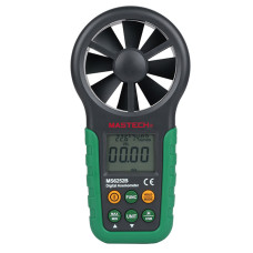 Анемометр Mastech MS6252B (0,20 - 40,00 м/с; 99990 м3/м) с USB-интерфейсом, гигрометром и термометром