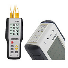 Четырёхканальный термометр Xintest HT-9815 (-200...+1372 °C) с термопарой К-типа