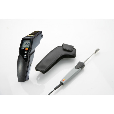Комплект пирометра testo 830-T2 (с зондом для измерения температуры и защитным чехлом)