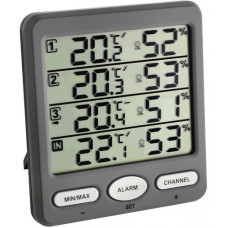 Термогигрометр цифровой TFA 30305410 "Klima-Monitor", 3 внешних радиодатчика