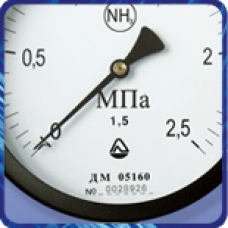 Манометр ДМ 05 160 для аммиака (0...60кгс/м²) 1,5 М20х1,5