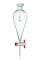 2394T/2000 ml Воронка делительная грушевидная с тефлоновым краном SIMAX, Чехия