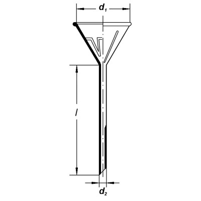 2354/100 mm Воронка для быстрого фильтрования SIMAX, Чехия